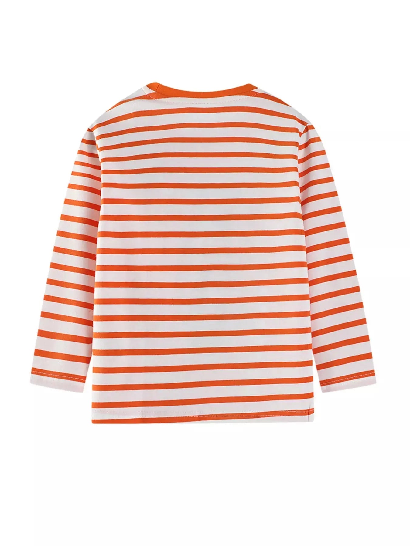 Kids Dinosaur Applique Striped Cotton Long Sleeve T Shirt Simply Love