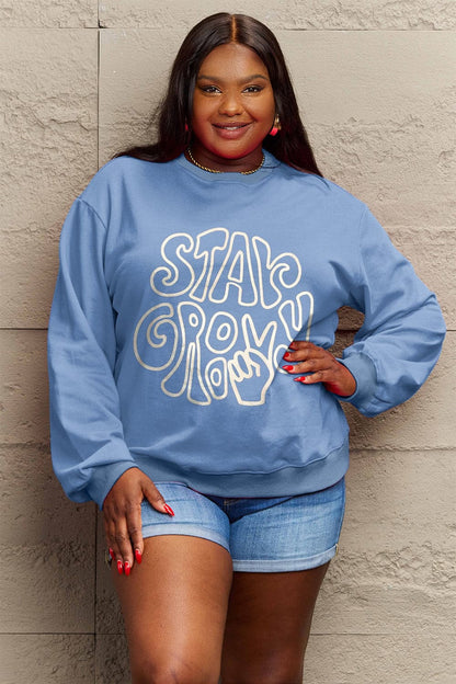 Simply Love Full Size Graphic Sweatshirt.