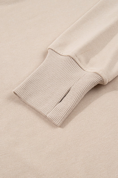 Jet Stream Oversize Slit Sweatshirt And Ribbed Leggings Set