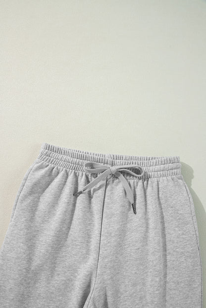 Light grey fleece-lined joggers