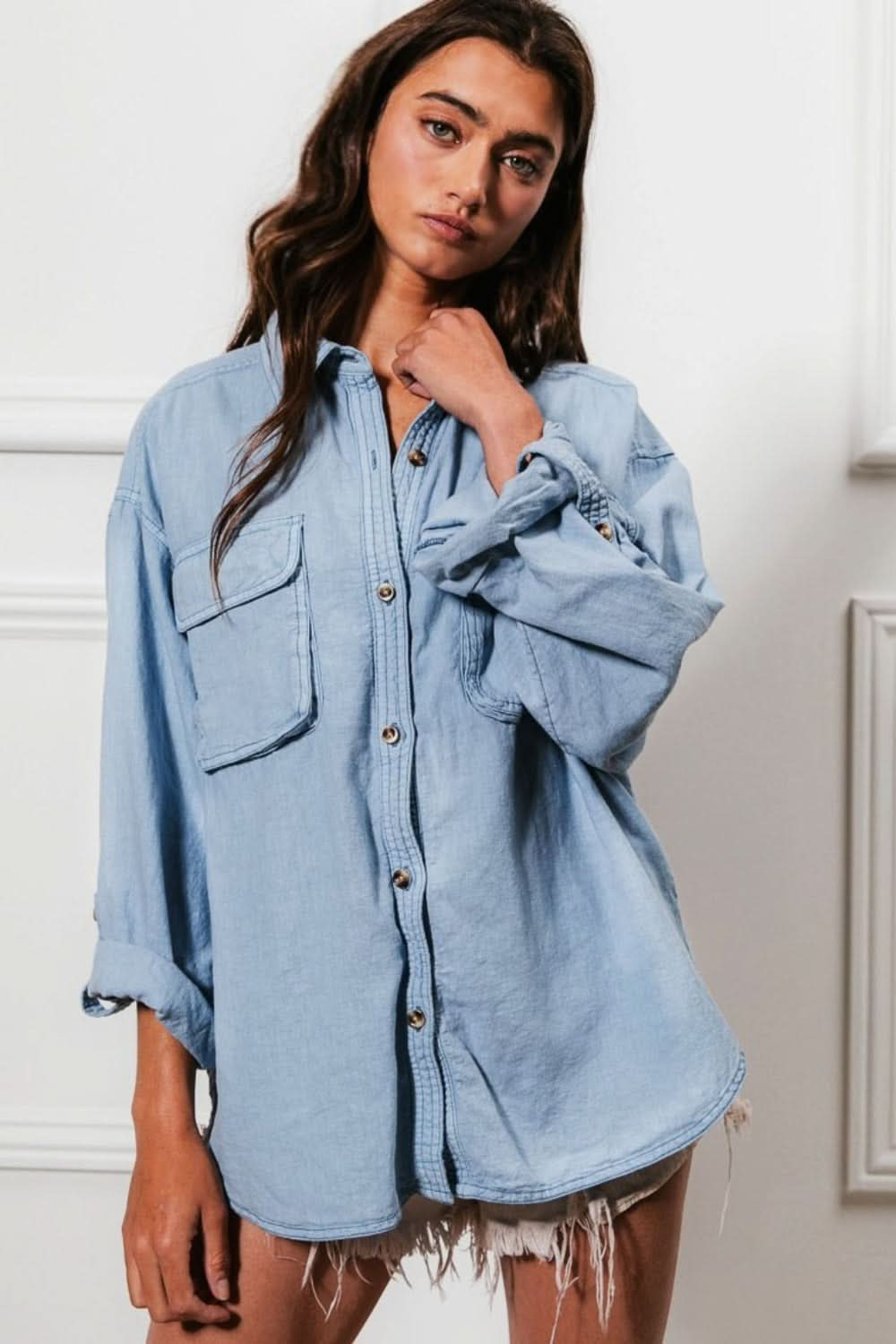 BiBi button down shirt with pockets