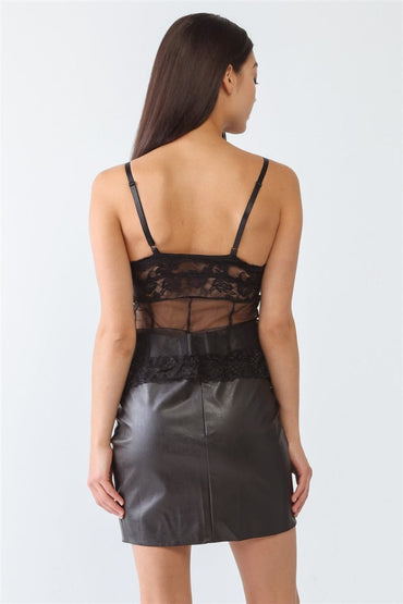 FASHION4YOU Sheer Mesh Lace Push-Up Bustier.