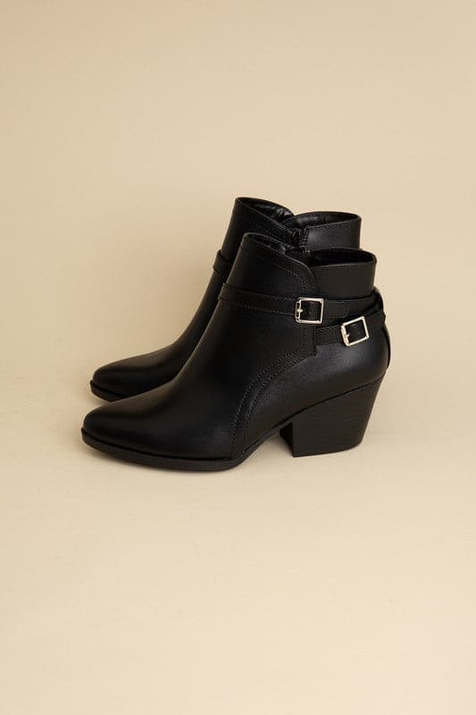 Nadine Ankle Buckle Boots.