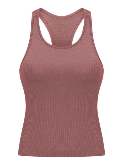 Round Neck Racerback Active Tank.