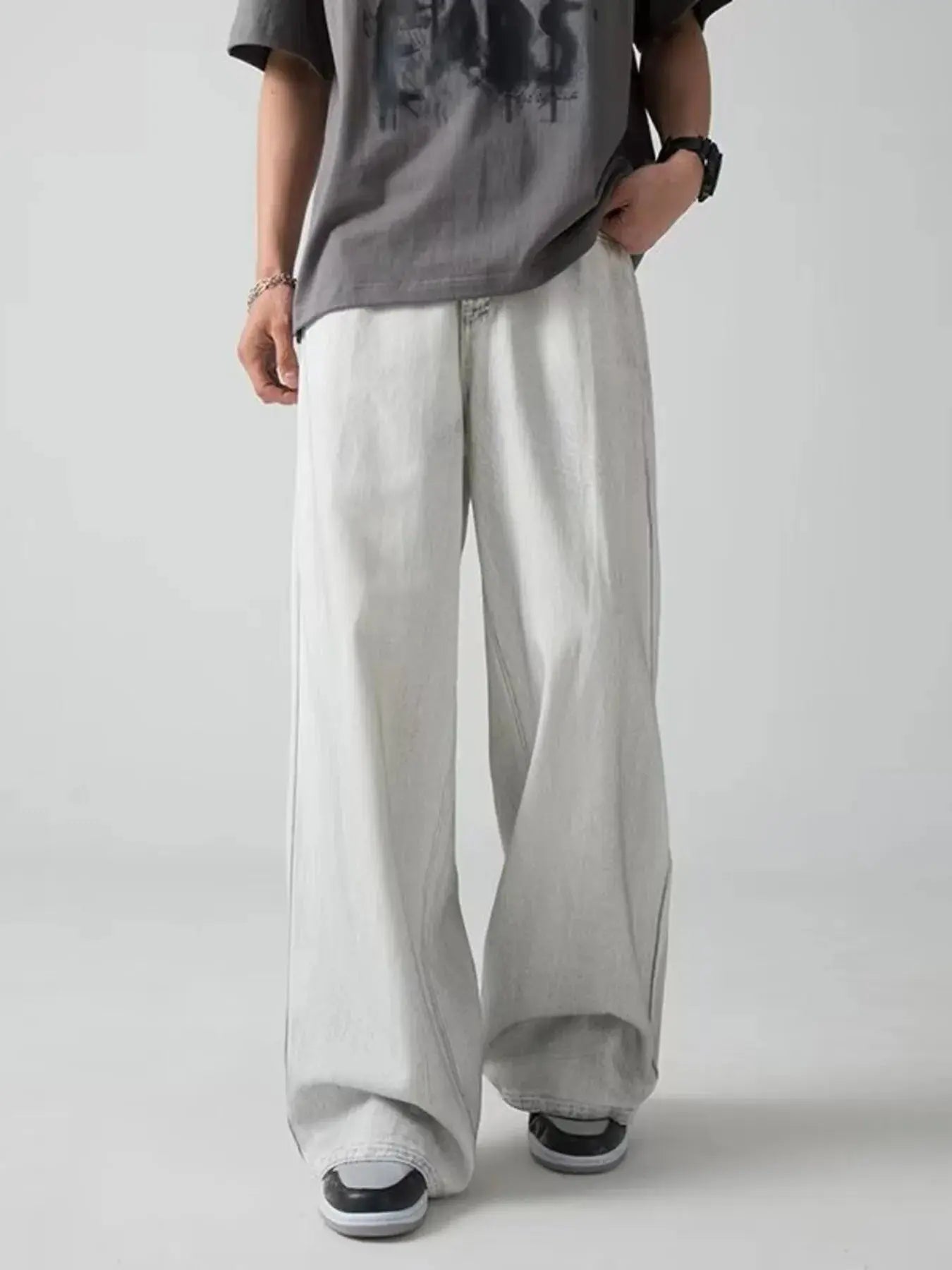 Men's Plus Size Wide Leg Pants Simply Love