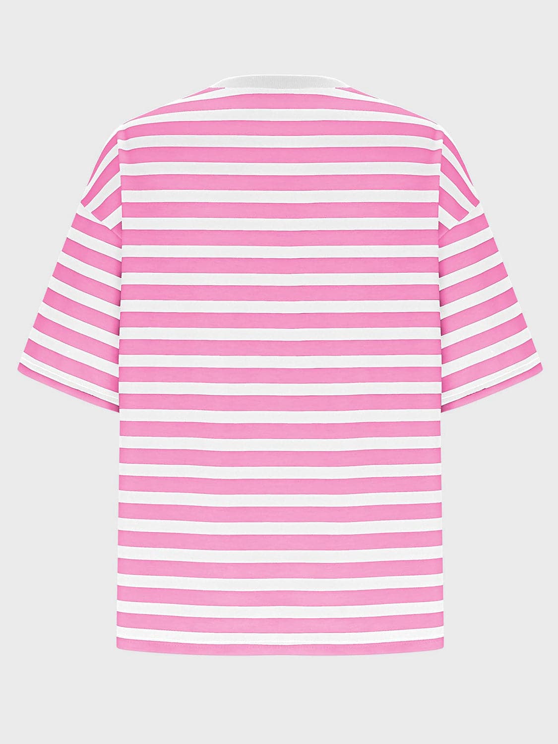 Striped Round Neck Half Sleeve T-Shirt.