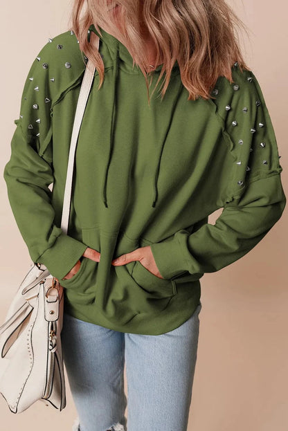 Stylish Drawstring Hoodie with Long Sleeves