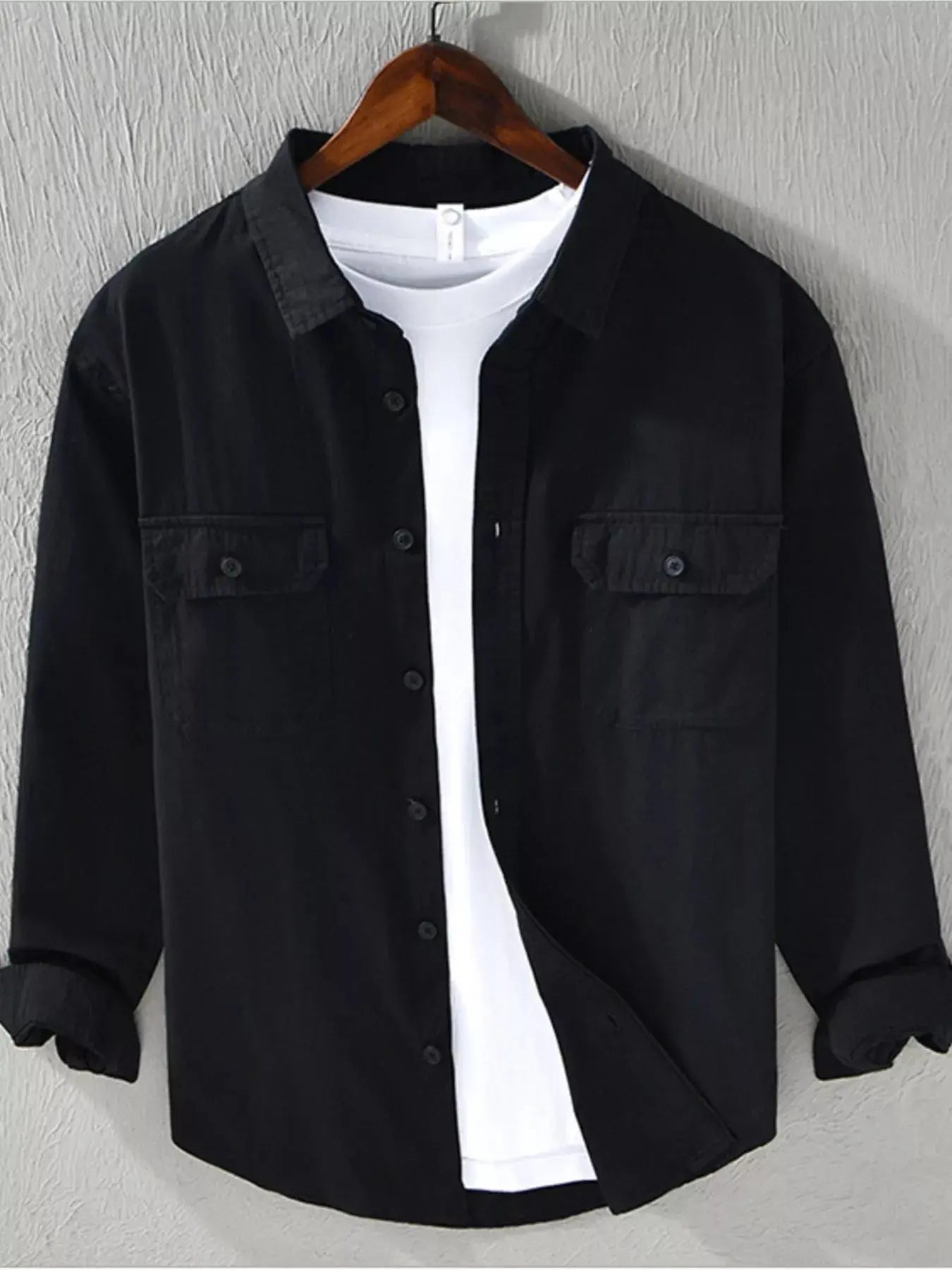 Men's Plus Size Casual Button Up Shirt Simply Love