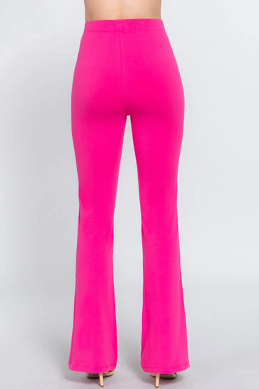 ACTIVE BASIC Waist Elastic Slim Flare Yoga Pants for Women - Love Salve