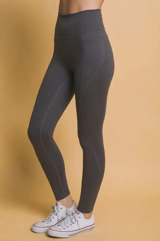 Active Comfort High Waist Leggings with Convenient Pockets - Love Salve 