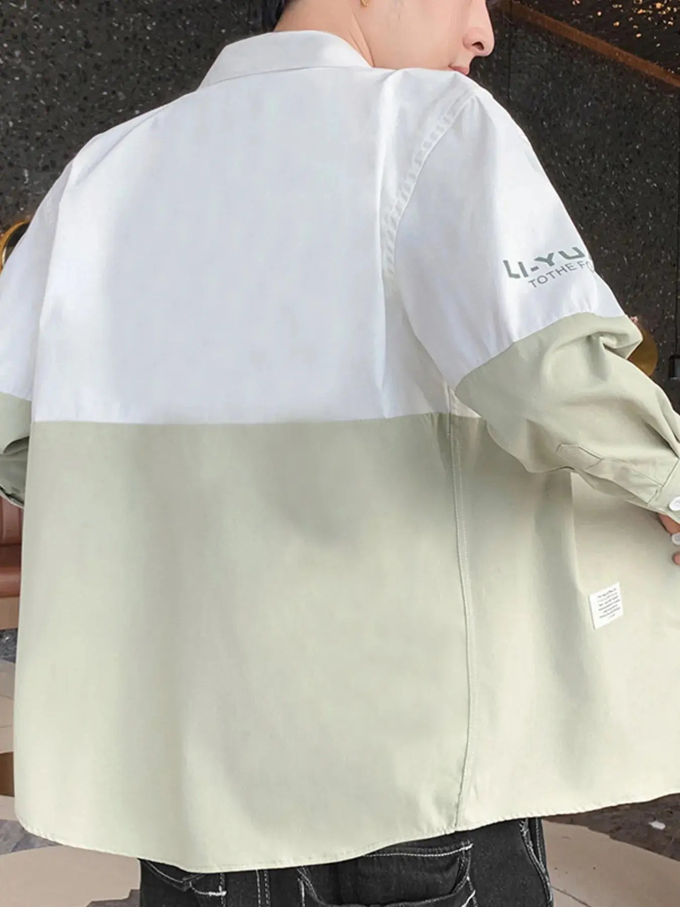 Children's Plus Size Two-Tone Casual Button-Down Shirt Simply Love