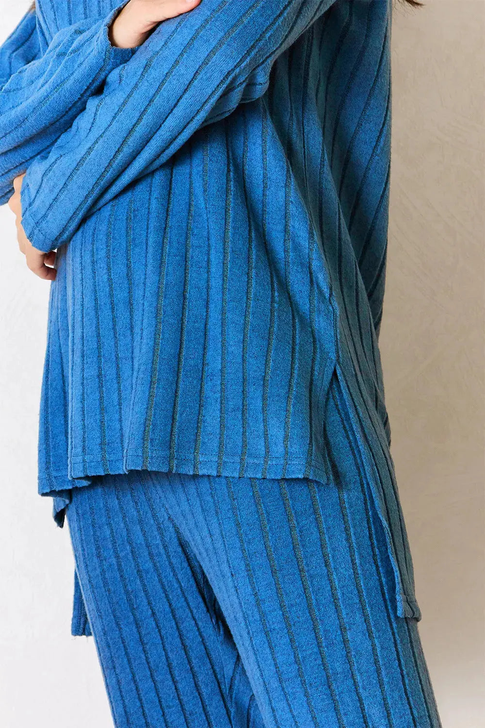 ShopBasicbae: Ribbed High-Low Set - Love Salve