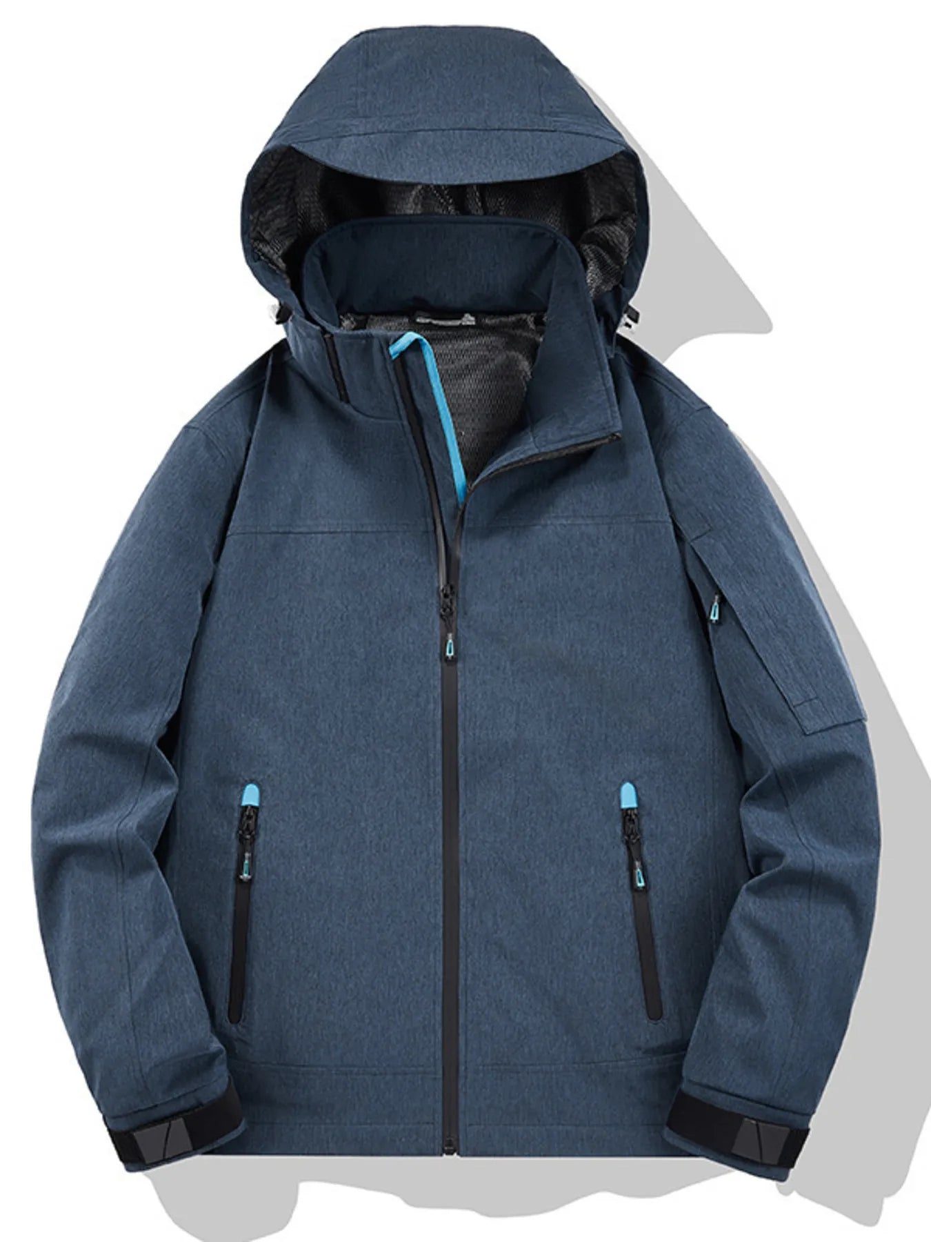 Men's Plus Size Outdoor Zip Up Hooded Jacket Simply Love