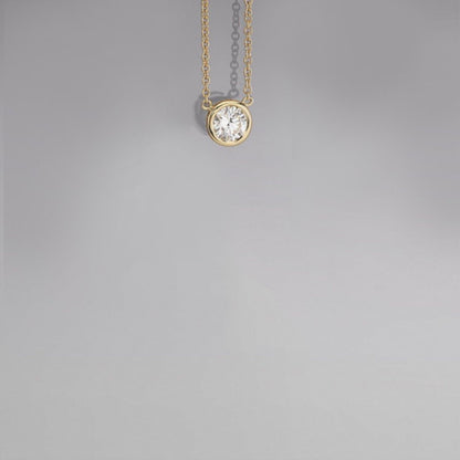 18K Gold-Plated Stainless Steel Pendant Necklace.