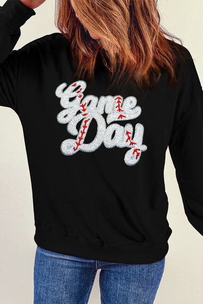 Letter Graphic Round Neck Long Sleeve SweatshirtFeatures: Sequin
Sheer: Opaque
Stretch: No stretch
Material composition: 50% polyester, 50% cotton
Care instructions: Machine wash cold. Tumble dry low.
Imported


SLove Salve Letter Graphic Round Neck Long Sleeve SweatshirtSweatshirts & Hoodies