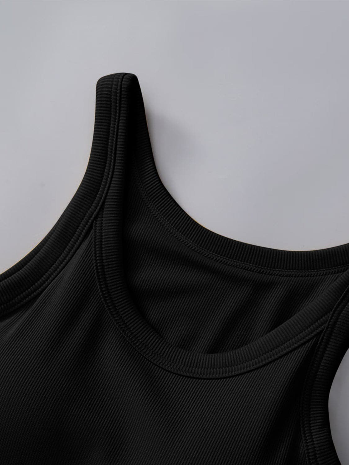 Round Neck Tank with Bra.