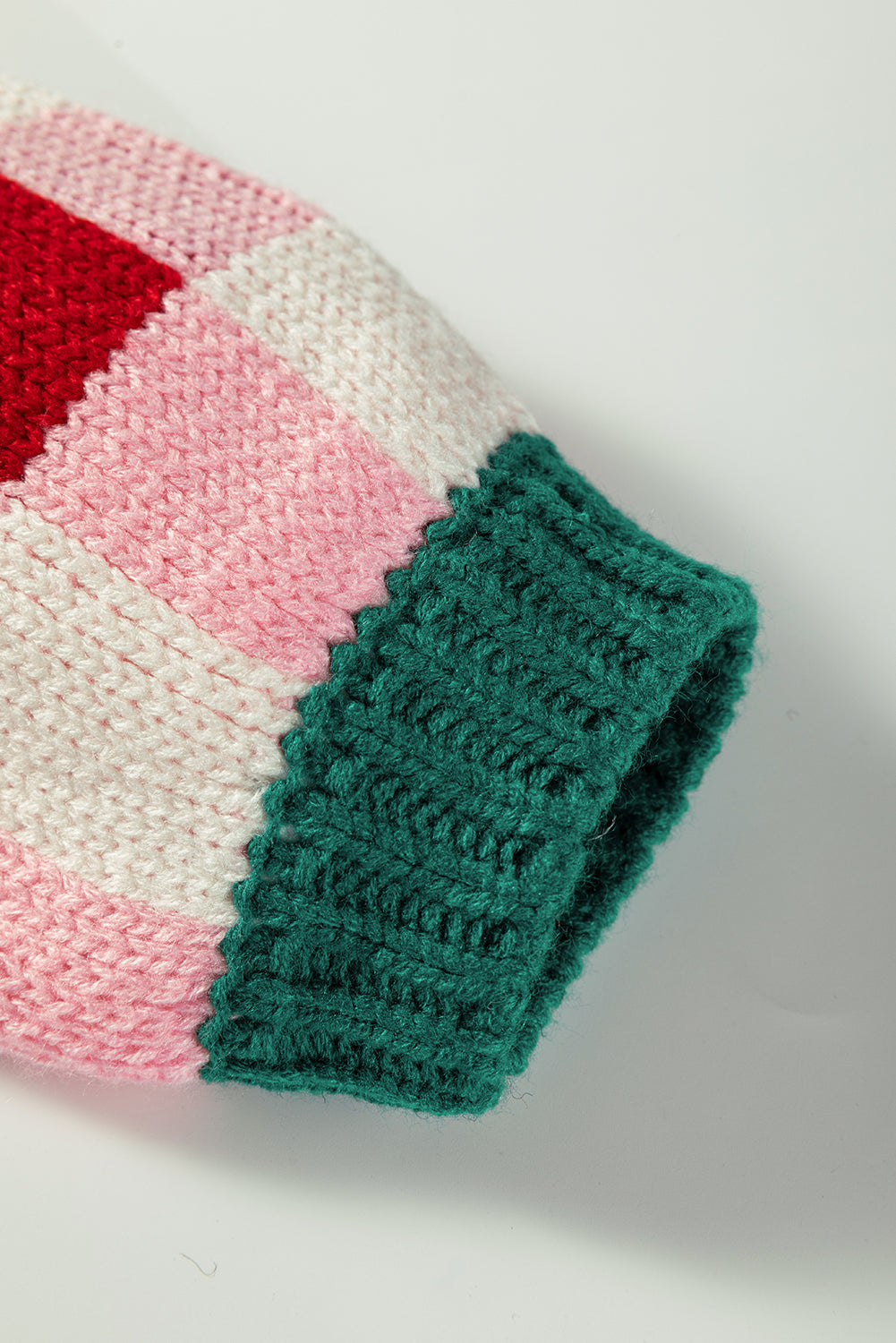 Pink Plaid Knit Bow Knot Decor Open Front Cardigan Sweater For Women Cozy Relaxed Fit Dear-Lover Dropshipping