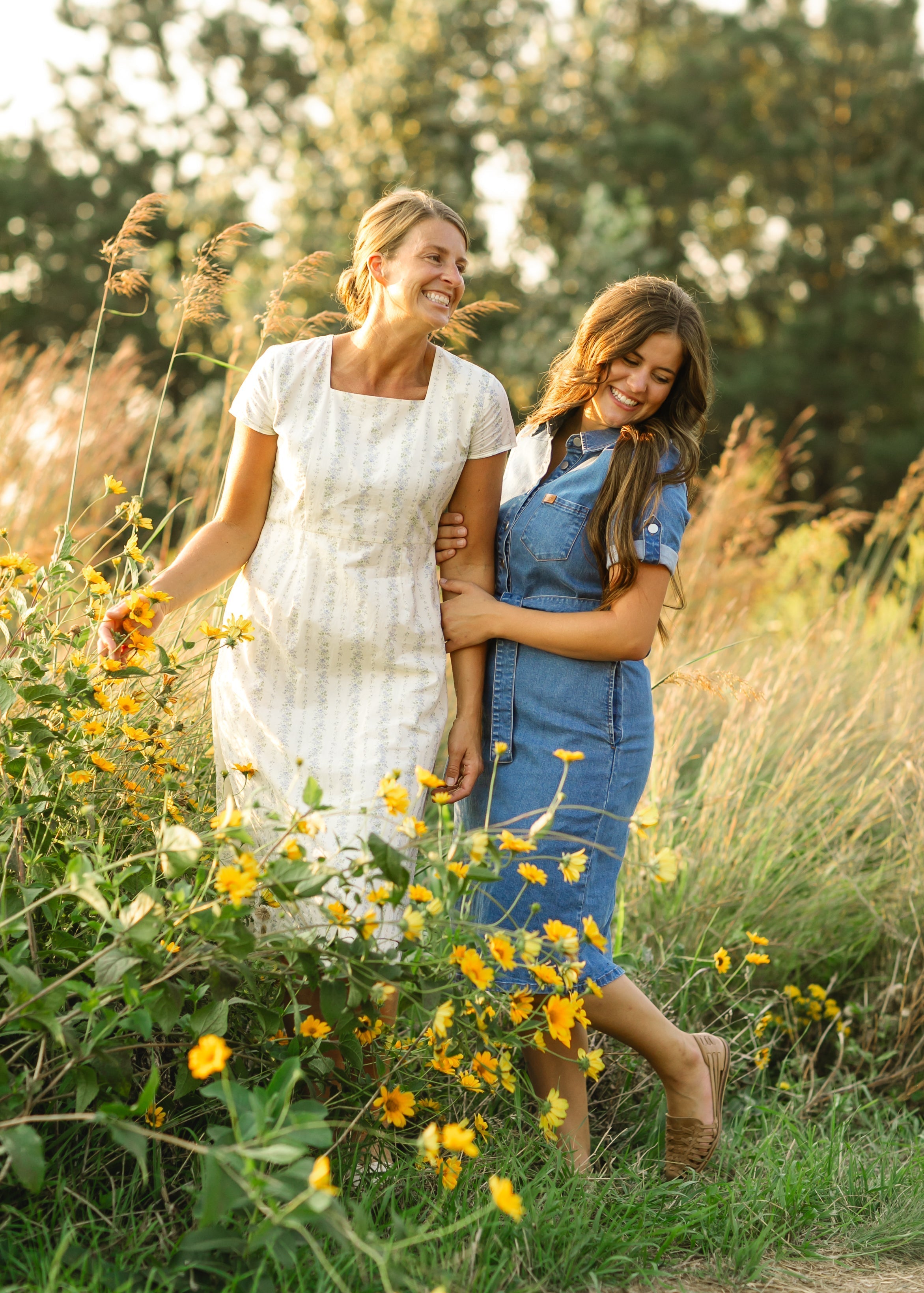 Ada Denim Midi Dress Inherit Co.