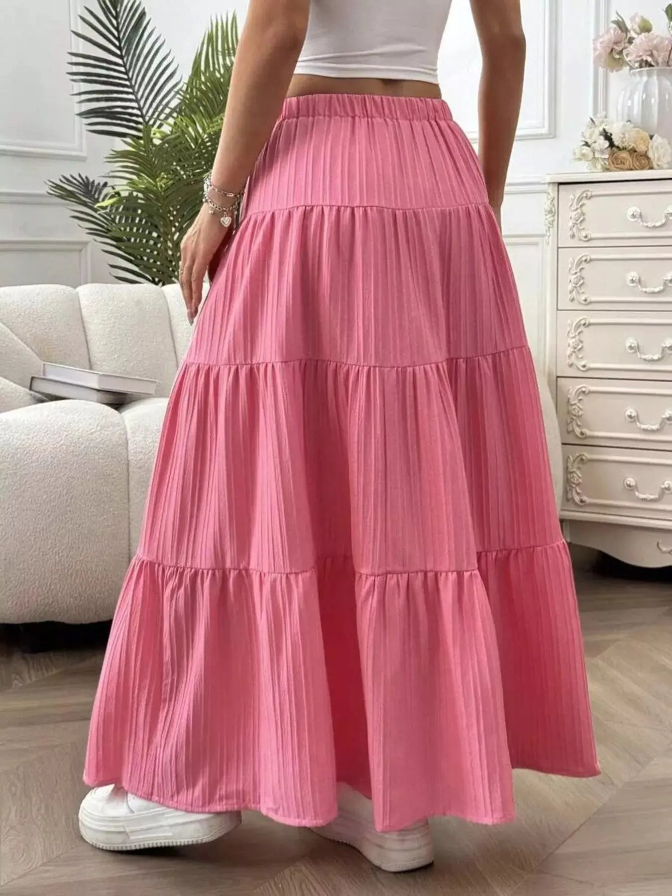 Flowy Tiered Maxi Skirt Simply Love