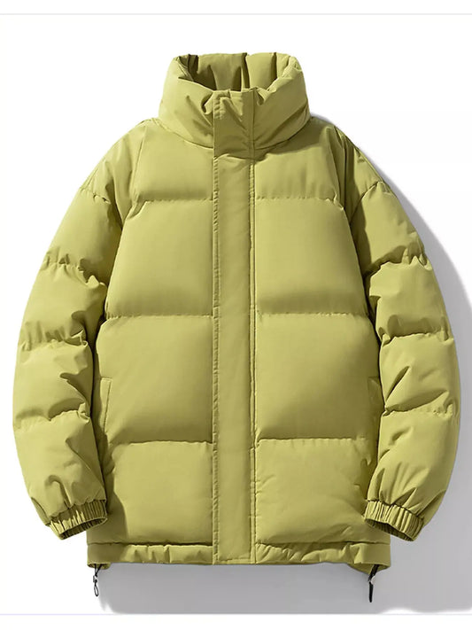 Men's Full Size Padded Stand Collar Winter Coat Plus Size Simply Love