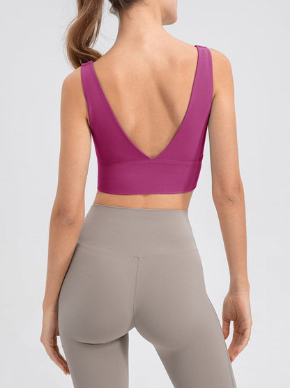 Scoop Neck Wide Strap Active Tank.