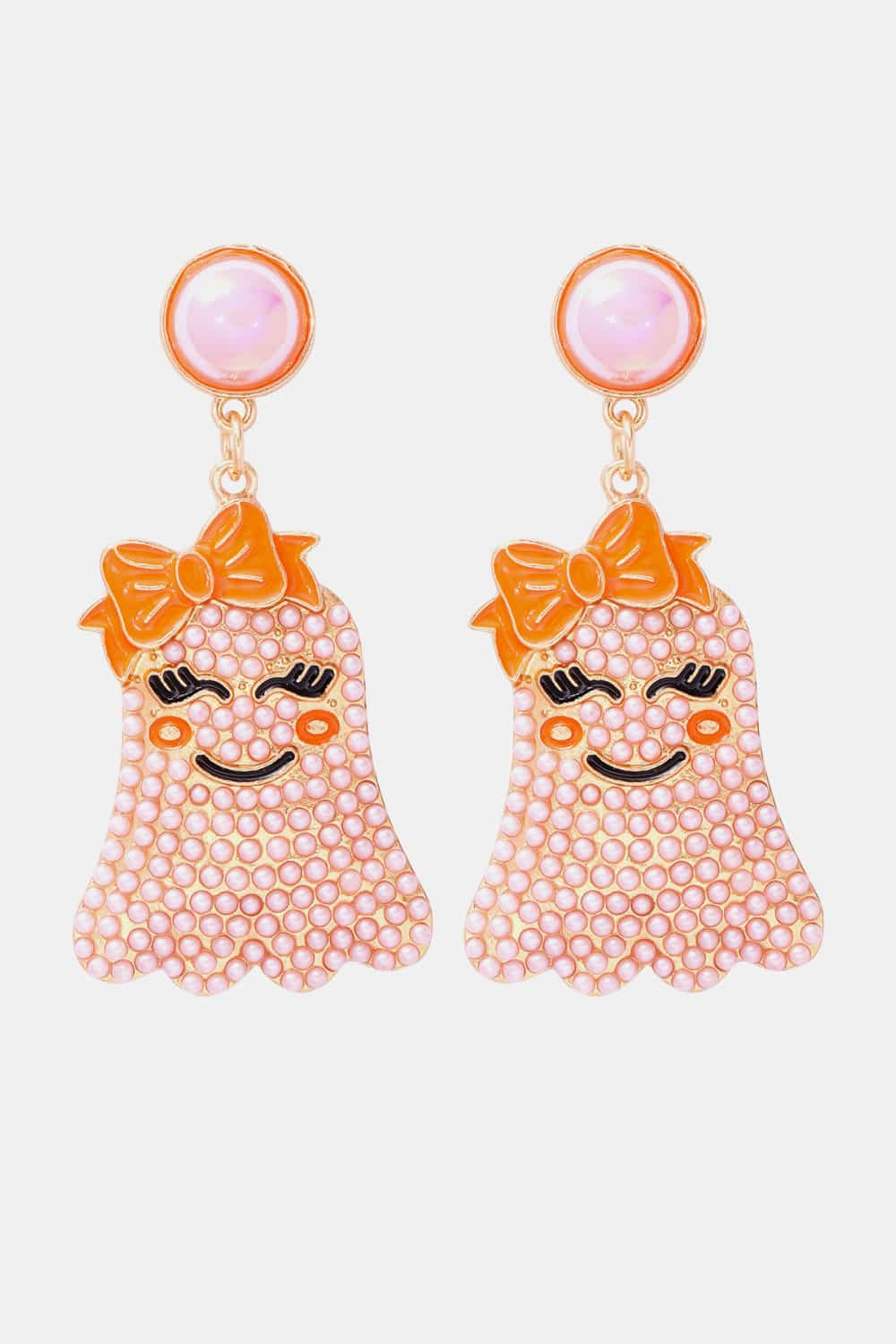 Charming ghost earrings with pearls