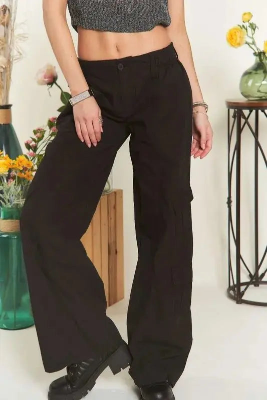 ADORA Low Rise Casual Cargo Pants for Everyday Style - Love Salve 