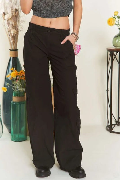 ADORA Low Rise Casual Cargo Pants for Everyday Style - Love Salve