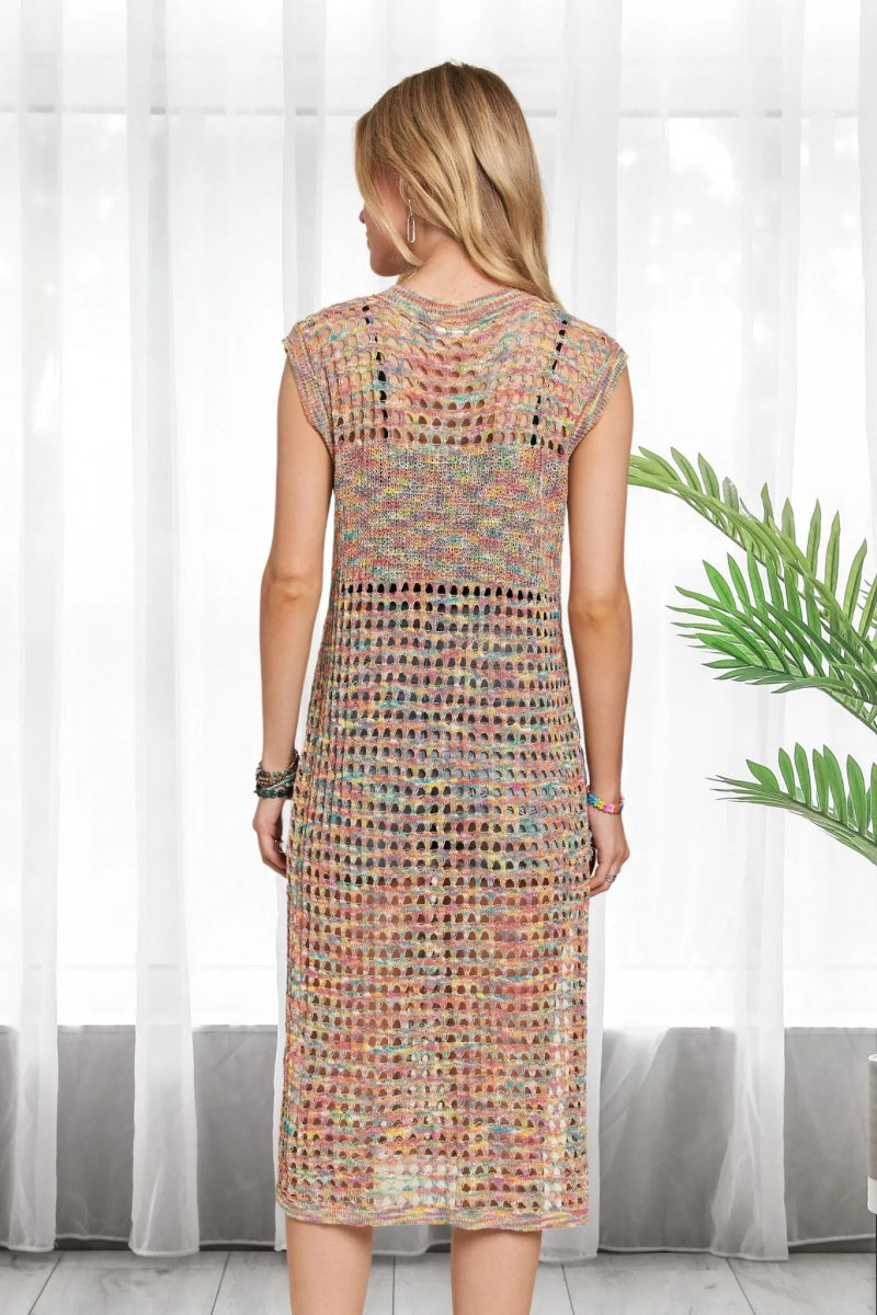 ADORA Multi Color Crochet Tunic Top - Love Salve