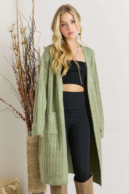 ADORA Super Soft Rib Knit Cardigan - Love Salve