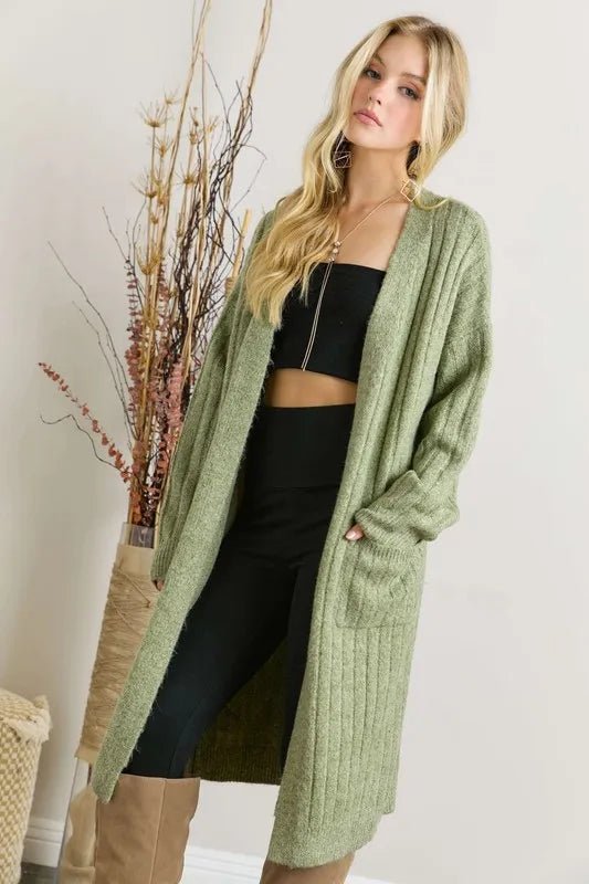 ADORA Super Soft Rib Knit Cardigan - Love Salve