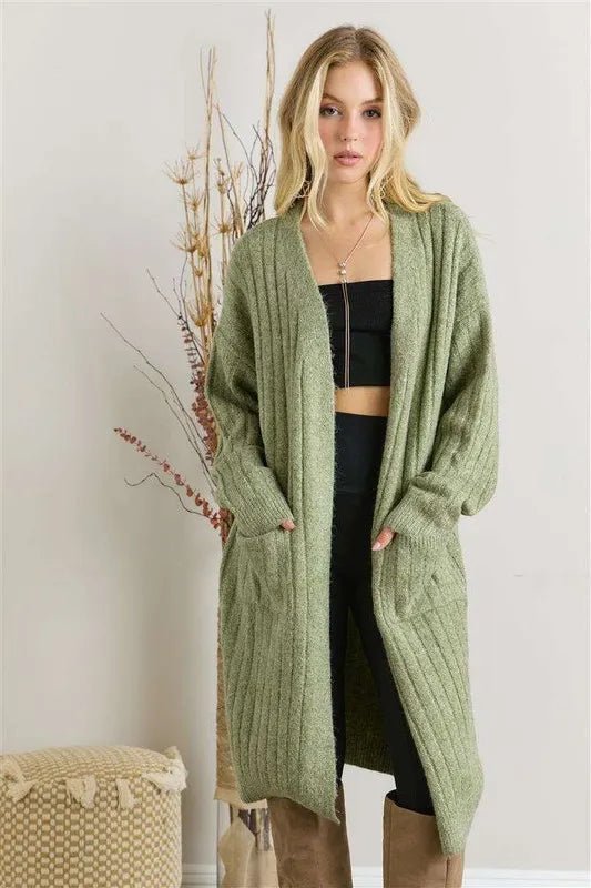 ADORA Super Soft Rib Knit Cardigan - Love Salve