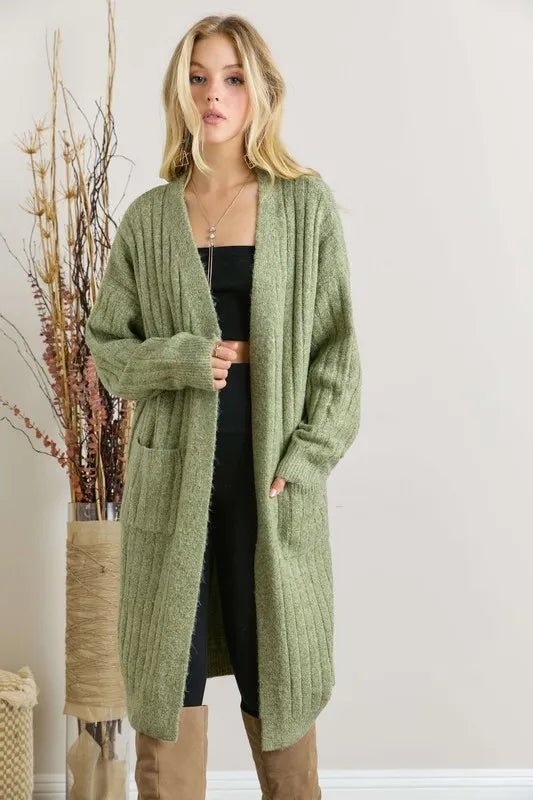 ADORA Super Soft Rib Knit Cardigan - Love Salve