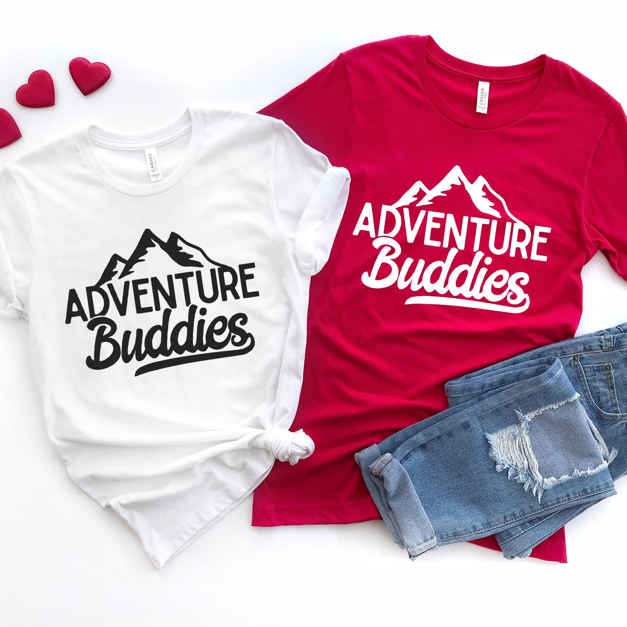 Adventure Buddies Tee - Product side view T-Shirt by Adorb.co