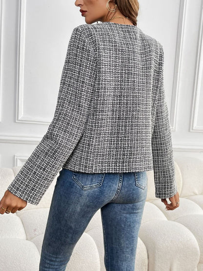 Chic Perfee plaid jacket for women