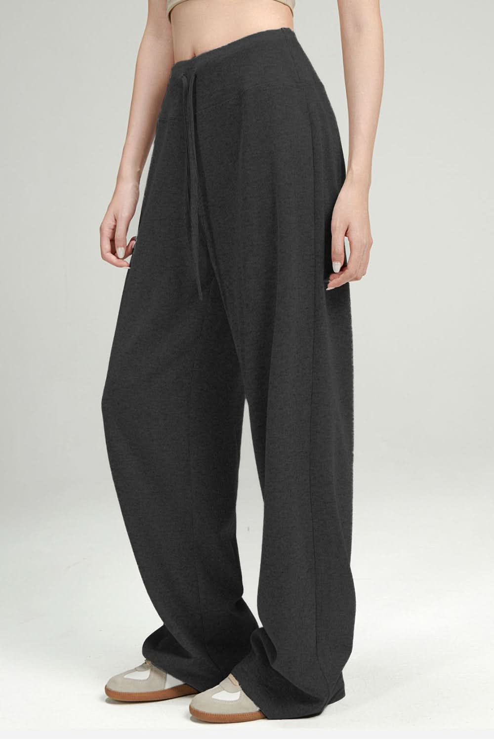 Essential Wide Leg Drawstring Trousers