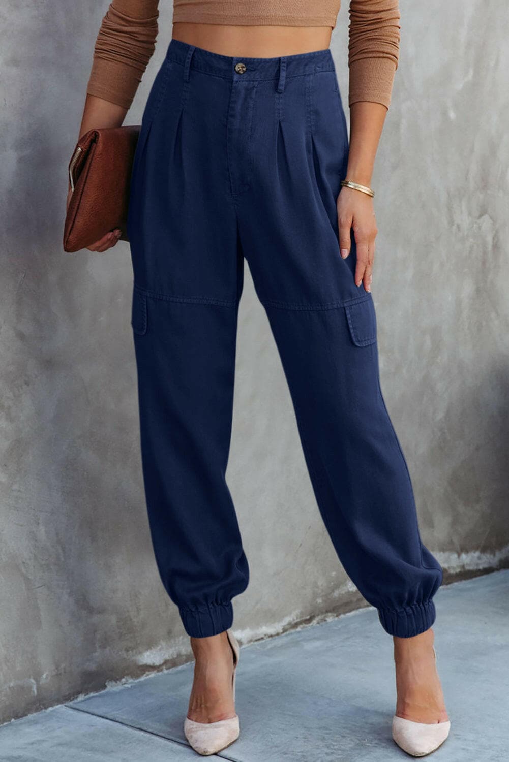 High Waist Cargo Pants.