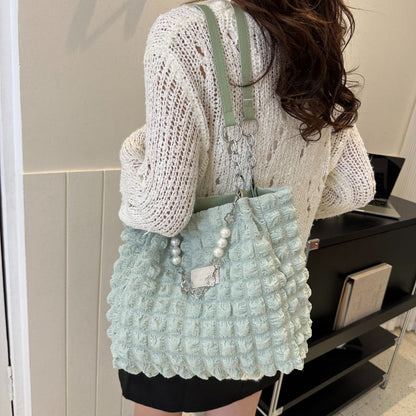 Chic bubble textured tote bag for every occasion