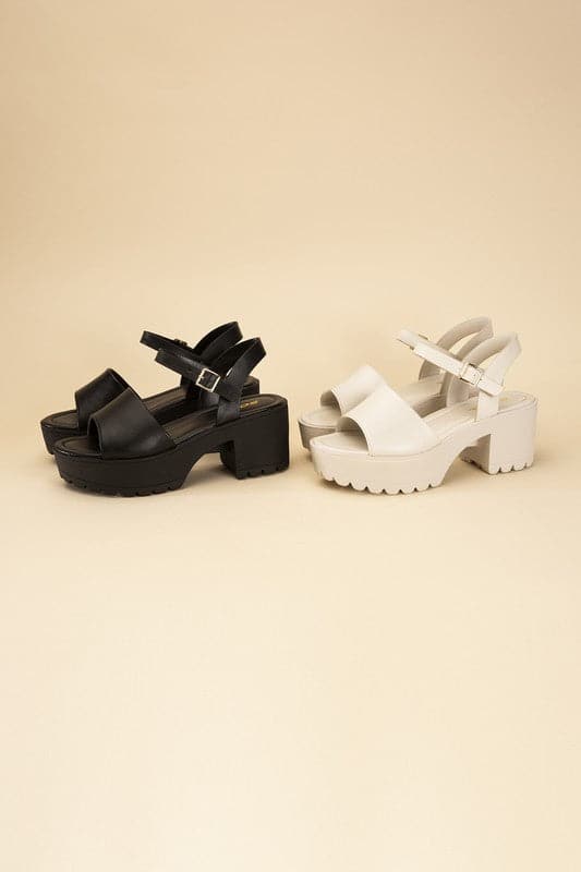 STACIE-S Platform Sandals.