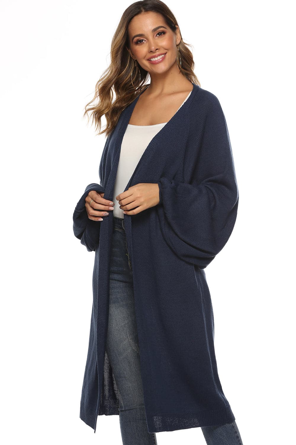 Long Sleeve Open Front Cardigan.