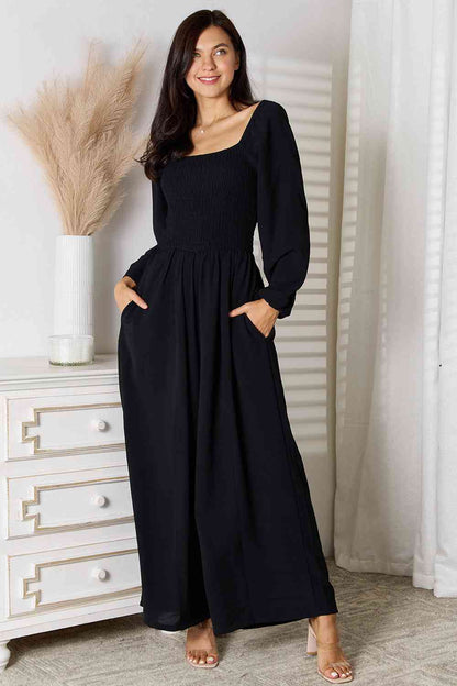 Double Take: Square Neck Jumpsuit w/Pockets