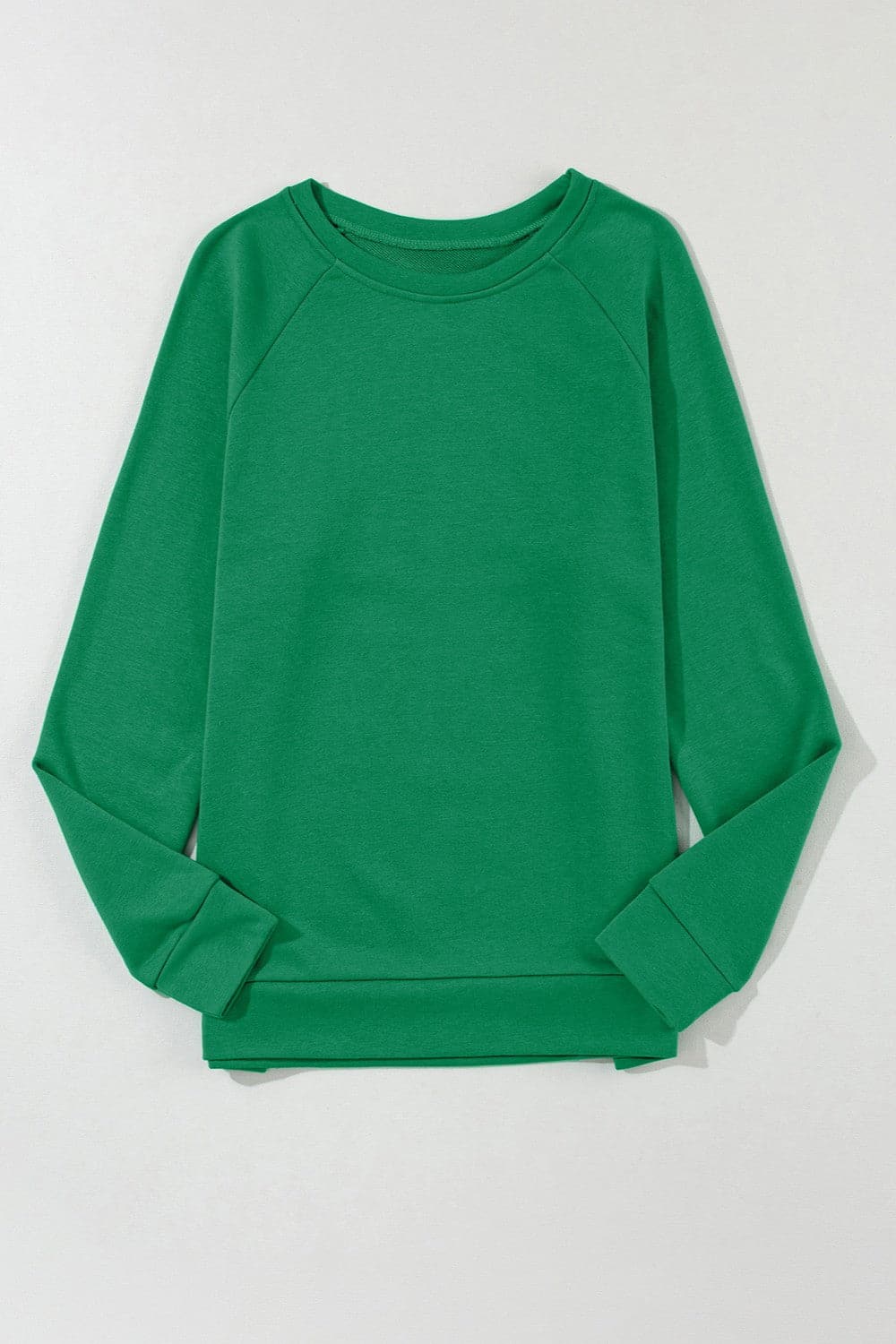 Round Neck Long Sleeve Sweatshirt.