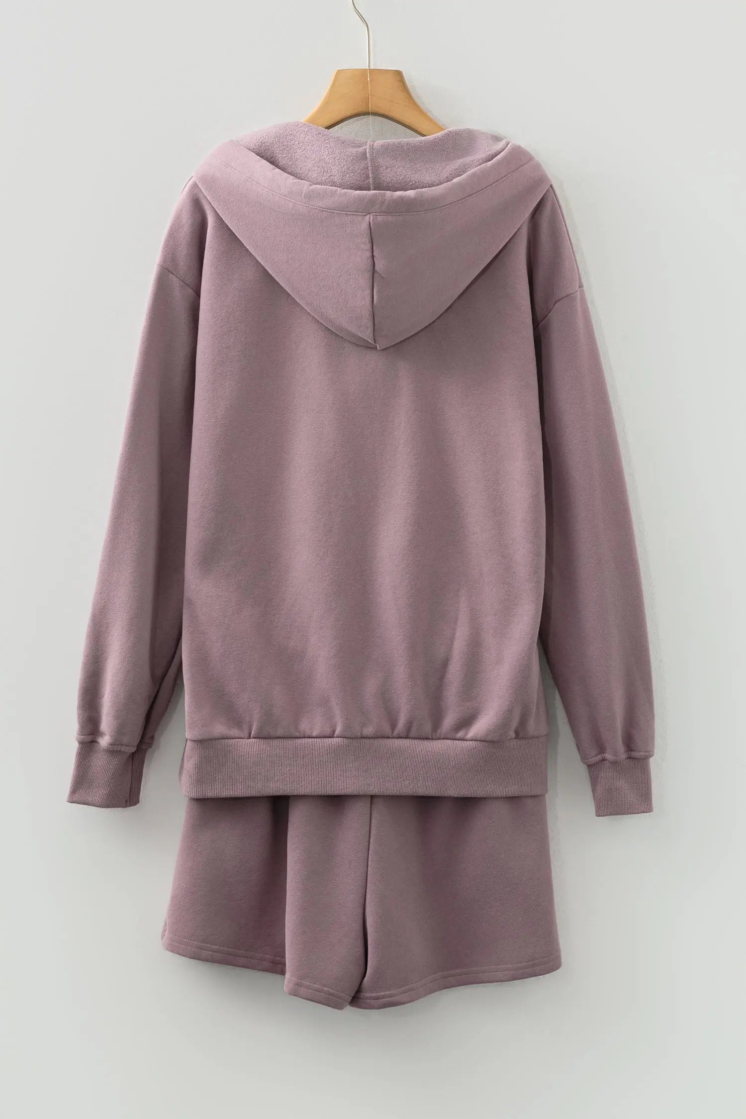 Valerian Hooded Drawstring Pullover and Casual Shorts Set for Women Dear-Lover Dropshipping
