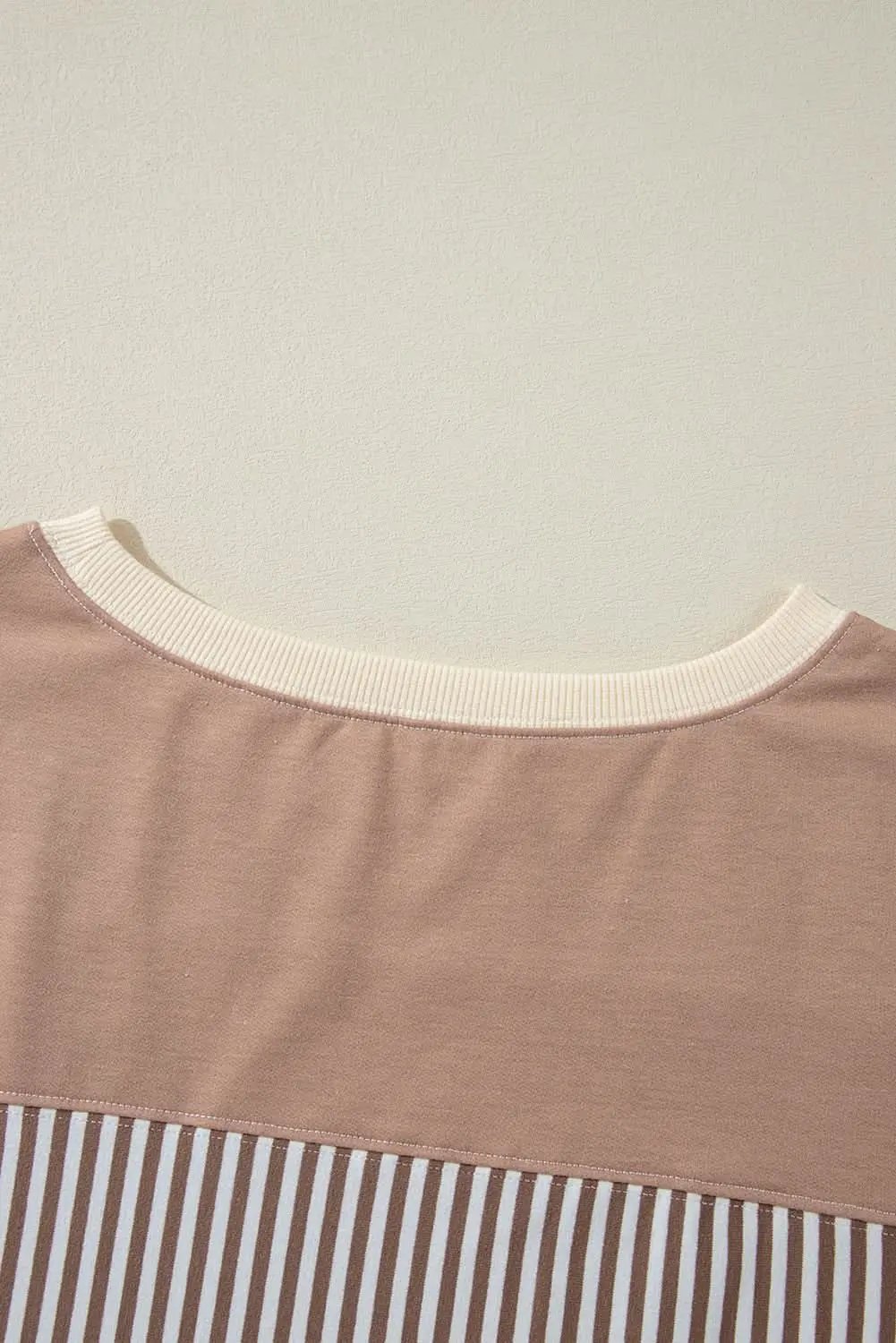 Khaki plus size patchwork tee - Love Salve 