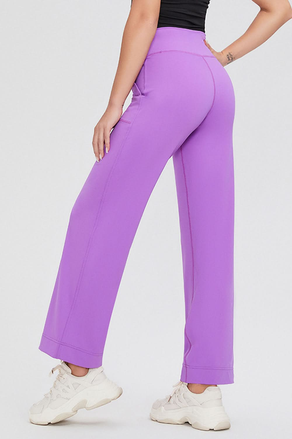 Essential Comfort Drawstring High Waist Pants with Pockets