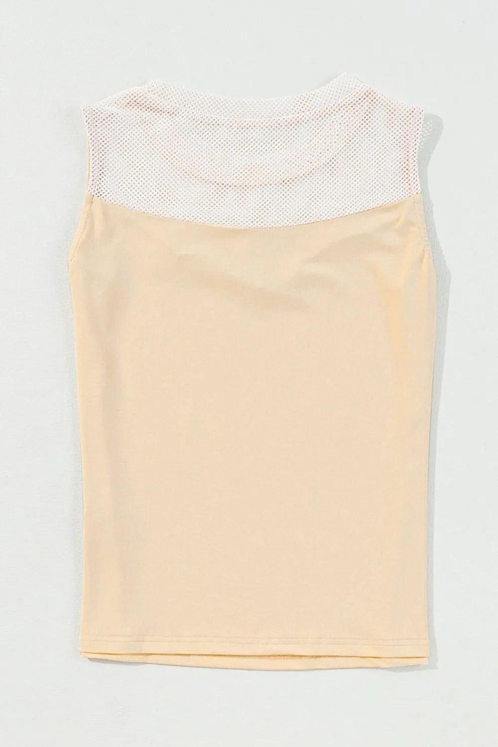 Simply Love: Mesh Tank Top - Stylish Patchwork