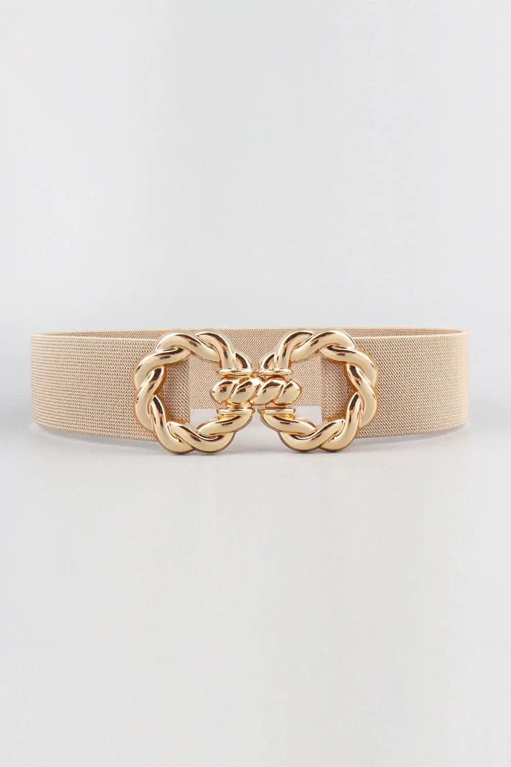 Elastic belt with zinc alloy buckle - Love Salve 