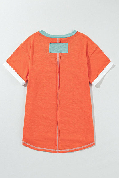 Color Block V-Neck Short Sleeve T-ShirtColor Block V-Neck Short Sleeve T-Shirt

Upgrade your casual wardrobe with our Color Block V-Neck Short Sleeve T-Shirt. This modern take on a classic tee offers a stLove Salve -Neck Short SleeveT-Shirts