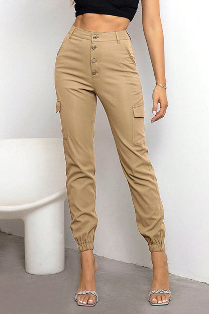 Button Fly Cargo Pants.