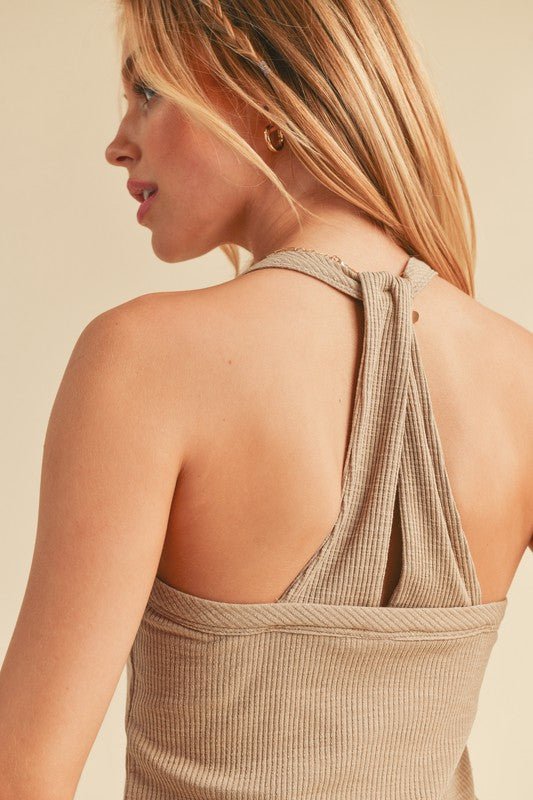Aemi + Co Scoop Neck Ribbed Tank for Comfortable Layering - Love Salve 